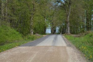 Przygotowanie podbudowy drogi Droga Cichy – Duły