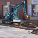 Nawierzchnia ulicy w czasie remont.